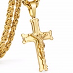 Stainless Steel Jesus Cross 21.65